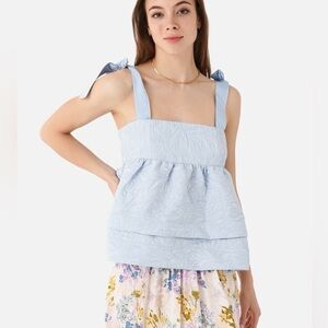 HUNTER BELL Womens Pruett Top Size 6 Sold Out Online Retail $396 Spring Blouse